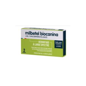 Biocanina Milbetel vermifuge chat et chaton - de 2 kg