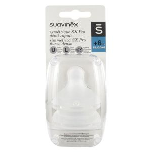 2 Tétines Symétrique SX PRO +6mois débit rapide