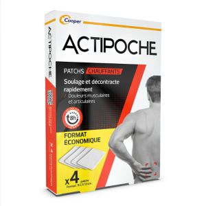 Actipoche Patchs chauffants - 4 patchs 9,5x13cm