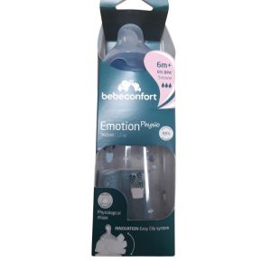 Biberon Emotion Physio 6m+  360 ml Bleu