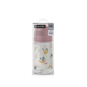 Biberon Tétine Symétrique SX Pro Walk In The Park Rose - 270 ml