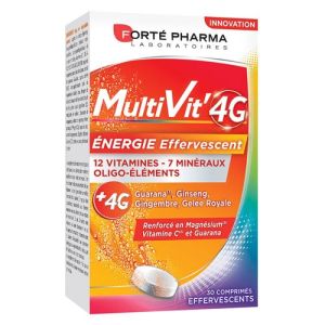 MultiVit'4G Energie effervescent 30 comprimés