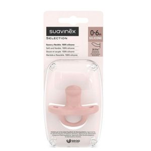 SX Pro Sucette Physiologique Silicone 0-6 Mois (Rose)