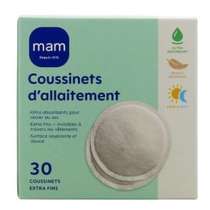 30 coussinets d'allaitement jour & nuit