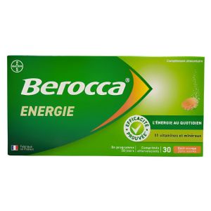 Berocca Energie orange 30 comprimés effervescents