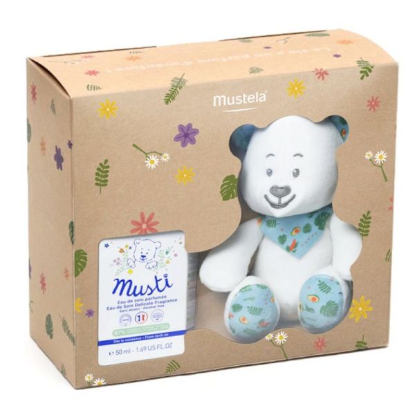 Coffret parfum Musti 50ml + Doudou nounours offert