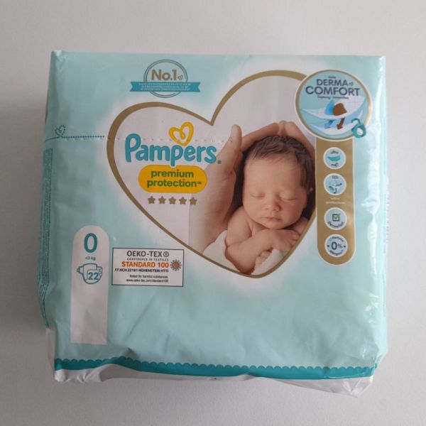 PAMPERS Premium protection couches taille 1 (2-5kg) 96 couches pas