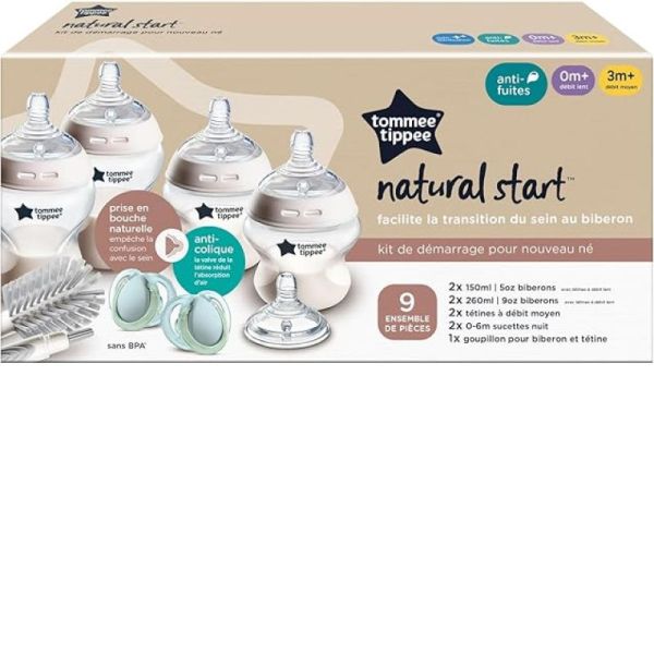 Coffret de naissance Natural Start  biberons anti-colique 150ml/260ml 3M+