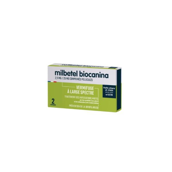 Biocanina Milbetel vermifuge chien et chiot - 2kg