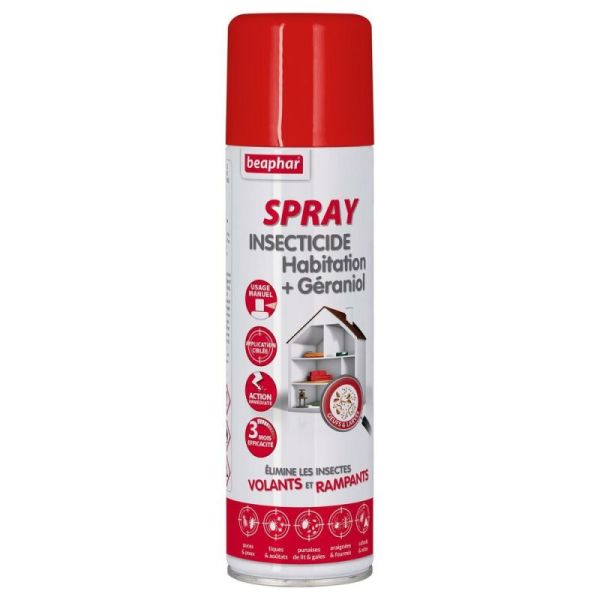 Spray insecticide Habitation + Gérraniol - 500 ml