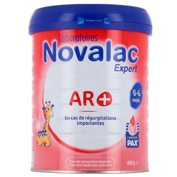 NOVALAC AR+ Lait en poudre - Reflux gastro-oesophagien - Pot 800g