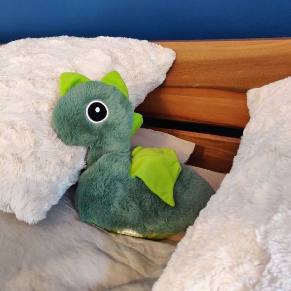 Bouillotte peluche Dragon aux graines naturelles TOUCHO