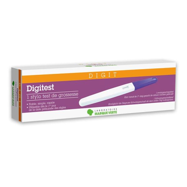 Digitest stylo test de grossesse Marque Verte