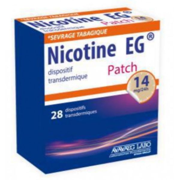 Nicotine Eg 14mg/24h - 28 dispositifs transdermiques