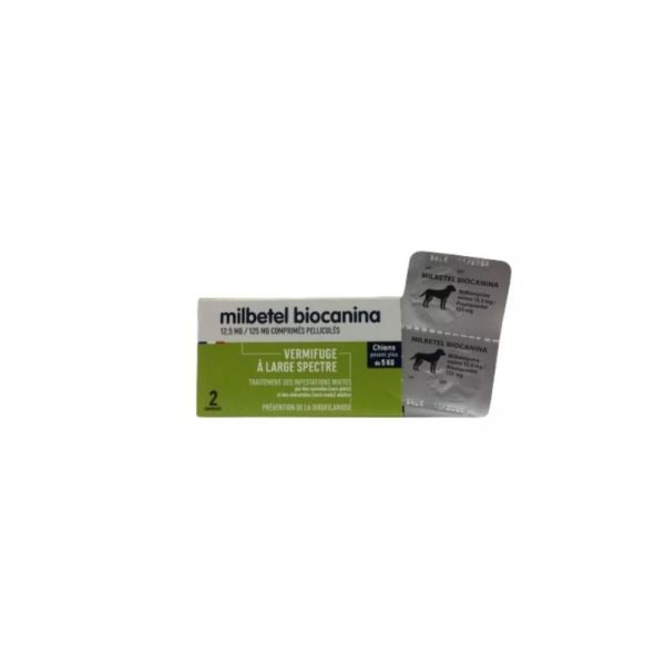 MILBETEL 12.5mg/125mg Vermifuge Chiens de 5 à 75 kg