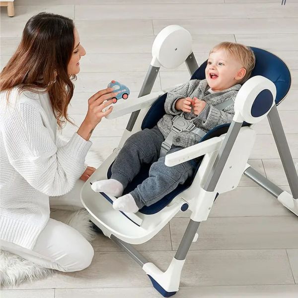 Chaise haute multifonctionnelle pour enfant - Bleu