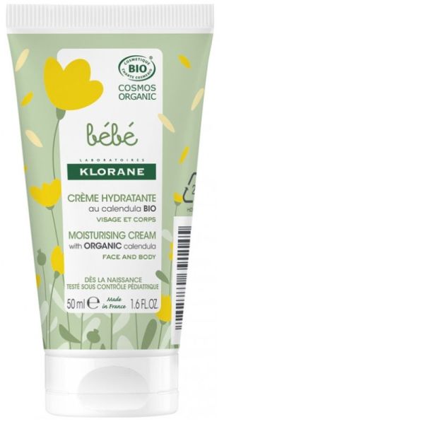 Klorane bébé crème hydratante au Calendula bio 200ml