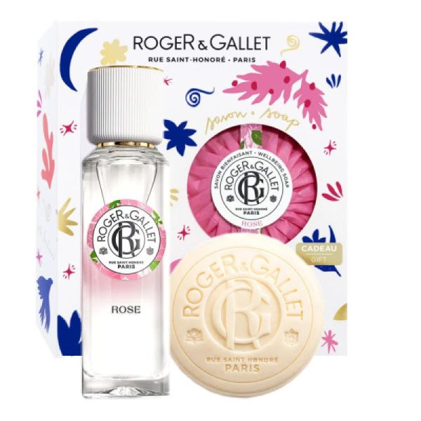 Coffret Eau Parfumée et Savon Bienfaisants à la Rose