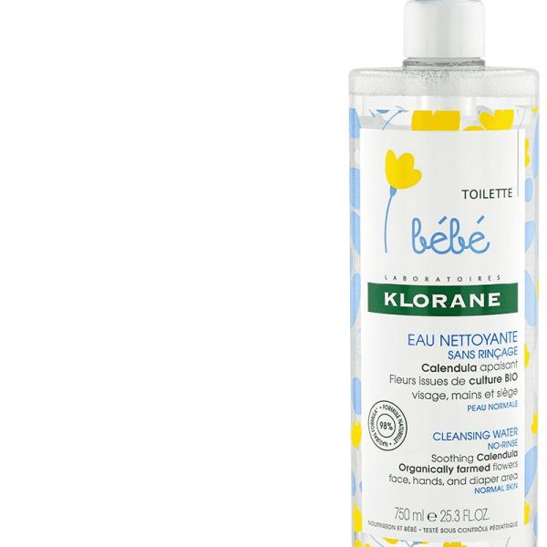 Klorane Bébé Eau nettoyante micellaire sans rinçage 750ml