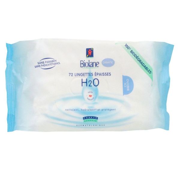 LOT DE 12×72 Lingettes nettoyantes H2O à l'eau pour bébé-Peau sensible EUR  30,00 - PicClick FR
