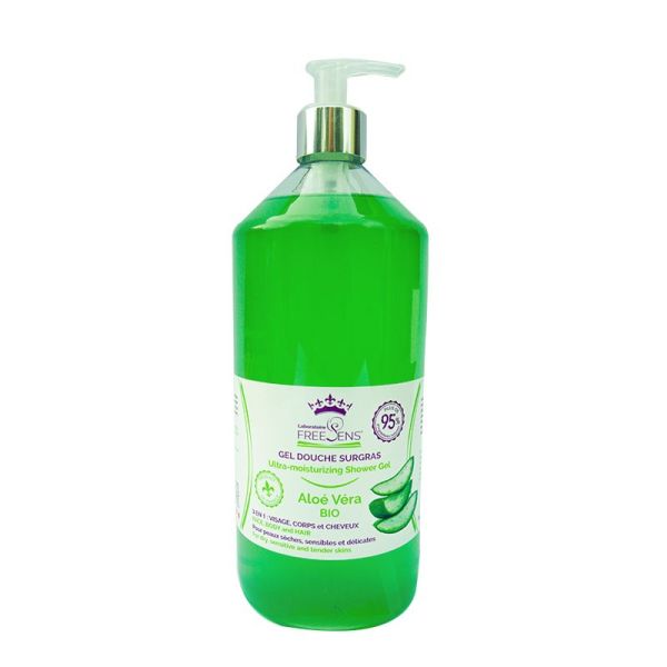 Gel douche Surgras sans savon Aloé Vera 1L